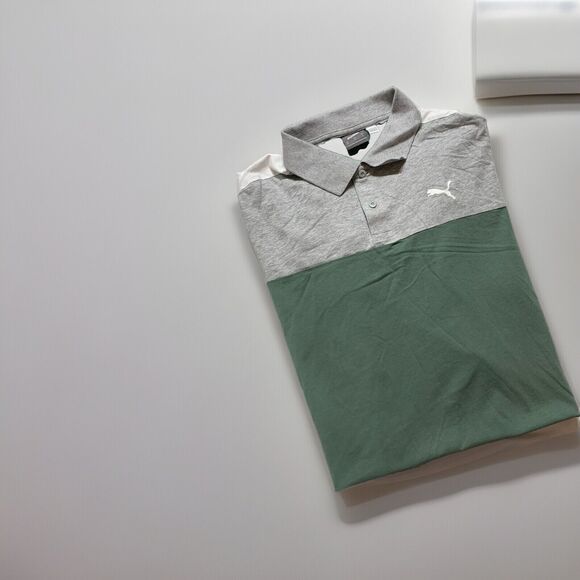 Puma Mens‎ Extra Large Shirt Polo Two Tone Golf Athletic Casual Outdoor Summer - Picture 1 of 6